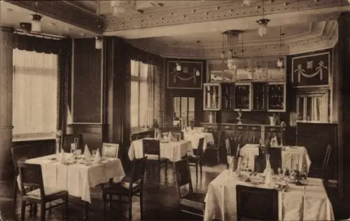 Ak Goslar am Harz, Hotel Der Achtermann, Speisezimmer