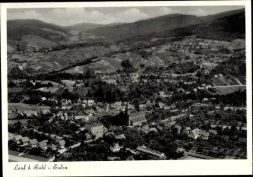 Ak Lauf in Baden Schwarzwald, Luftaufnahme