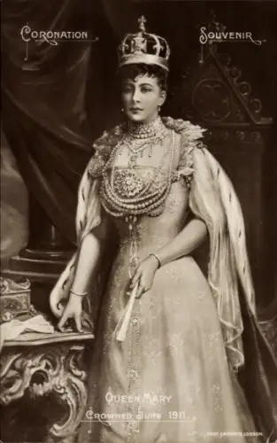 Ak Queen Mary, Maria von Teck, Portrait