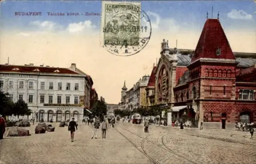 Ak Budapest Ungarn, Zollamt