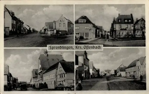 Ak Sprendlingen in Rheinhessen, Straße, Häuser