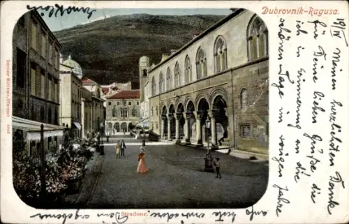 Ak Ragusa Dubrovnik Kroatien, Stradone