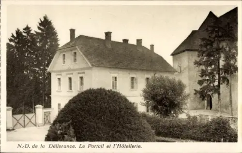 Ak Brestanica Reichenburg in der Steiermark Slowenien, Schloss Rajhenburg, N.-D. de la Délivrance