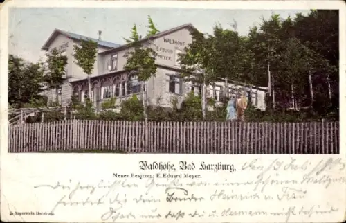 Ak Bad Harzburg am Harz, Gasthof Waldhöhe