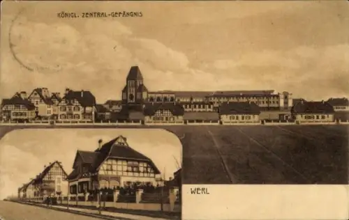Ak Werl in Westfalen, Königl. Zentral-Gefängnis, Werl