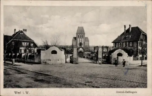 Ak Werl in Westfalen, Zentral-Gefängnis, Werl i. W.