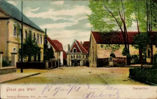 Ak Werl in Westfalen,  Steinerthor