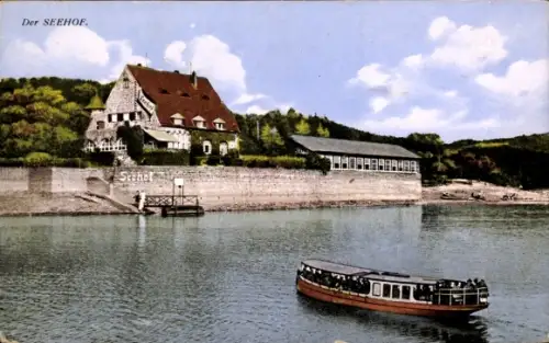 Ak Möhnesee in Westfalen, Möhnetalsperre, Der Seehof