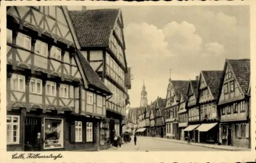Ak Celle in Niedersachsen, Zöllnerstraße, Fachwerkhäuser