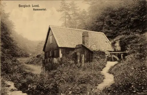 Ak Remscheid im Bergischen Land, Hammertal, Bergisch Land,  Wassermühle