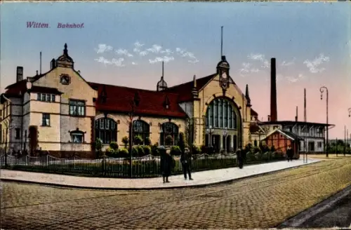 Ak Witten an der Ruhr,  Bahnhof