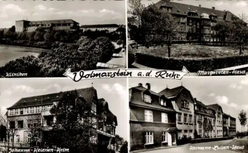 Ak Volmarstein Wetter an der Ruhr, Kliniken,  Margareten-Haus, Johanna-Helenien-Heim, Hermann-Lui