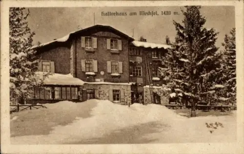 Ak Schaueregg Pinggau Steiermark, Hallerhaus am Wechsel