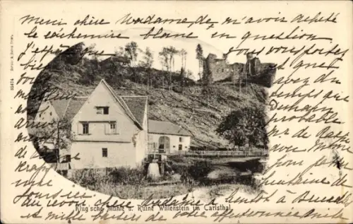 Ak Trippstadt, Ruine Wilenstein, Willenstein, Klug´sche Mühle, Carlsthal