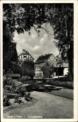 Ak Słupsk Stolp Pommern, Schloßmühle