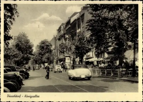 Ak Düsseldorf am Rhein, Königsallee, Straßenszene