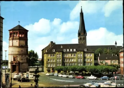 Ak Düsseldorf am Rhein, Burgplatz