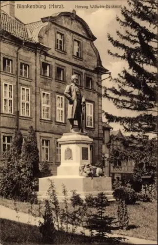 Ak Blankenburg am Harz,  Herzog Wilhelm-Denkmal