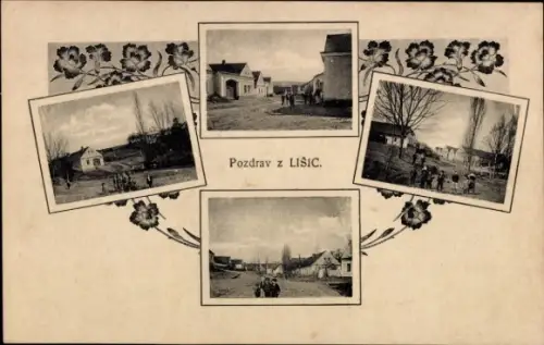 Ak Lišice Lischitz Region Königgratz, Gesamtansicht