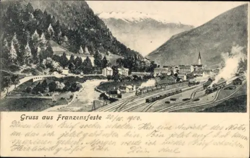 Ak Fortezza Franzensfeste Südtirol, Gesamtansicht