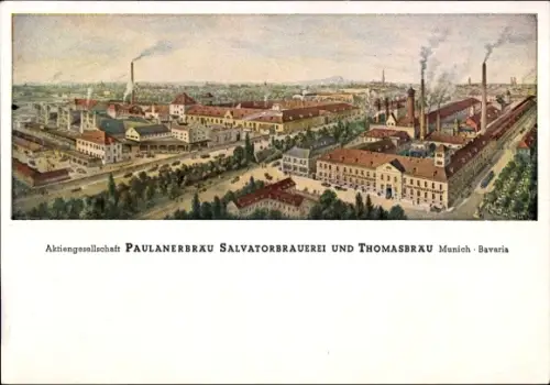 Ak München, Paulnerbräu Salvatorbrauerei und Thomasbräu
