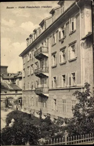 Ak Bozen Bolzano Südtirol, Hotel Mondschein