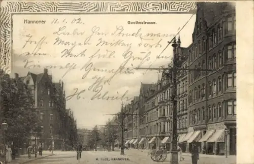 Ak Hannover, Goethestraße