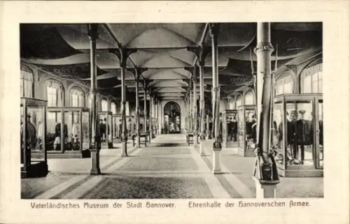 Ak Hannover, Vaterländisches Museum, Ehrenhalle der Hannoverschen Armee
