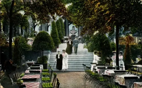 Ak Hannover, Tivoli, Terrasse