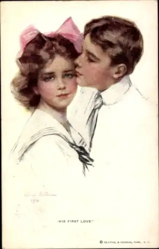 Künstler Ak Boileau, Philip, Erste Liebe, Liebespaar