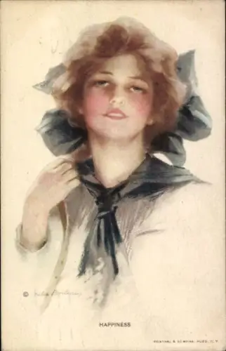 Künstler Ak Boileau, Philip, Happiness, Portrait einer jungen Frau