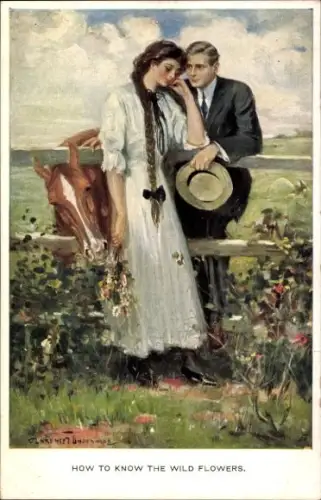 Künstler Ak Underwood, Clarence, Es stand ein Röslein auf der Heide, Munk Nr 834 C