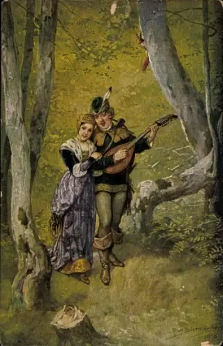 Künstler Ak Borrmeister, R., Frohe Lieder