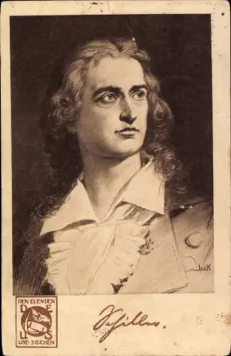 Künstler Ak Dichter Friedrich Schiller