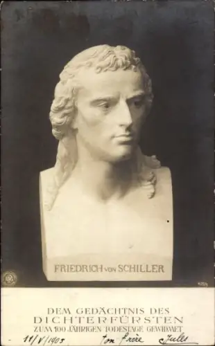 Ak Schriftsteller Friedrich von Schiller, NPG 420 5, Büste