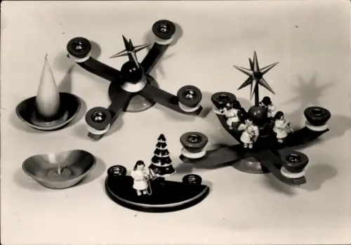 Foto Erzgebirgische Handwerkskunst, Kerzenständer