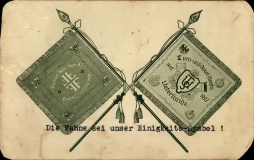 Ak Standarten, Turn- und Sportverein, Fahne sei unser Einigkeit-Symbol