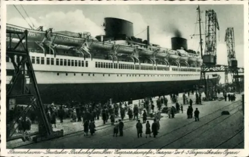 Ak Bremerhaven, Expressdampfer Europa, Norddeutscher Lloyd Bremen