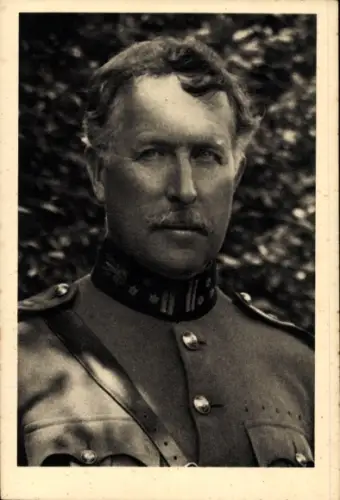 Ak König Albert I. von Belgien,  Uniform