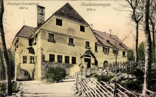 Ak Gaaden in Niederösterreich, Anninger, Anninger-Schutzhaus 632 m, Hochanninger 674 m