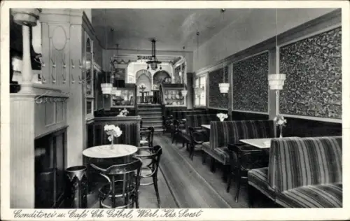 Ak Werl in Westfalen, Conditorei u. Café Ch. Göbel,  Ks. Soest