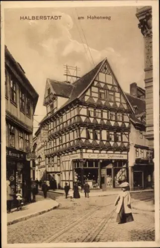 Ak Halberstadt in Sachsen Anhalt, am Hohenweg, Carl Schulz Töpfermeister