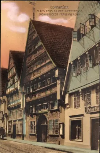 Ak Osnabrück in Niedersachsen,  Altes Haus an der Bierstraße, Osnabrücker Frauenverein, Peter He