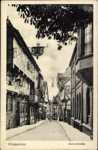 Ak Hildesheim in Niedersachsen,  Schuhstraße