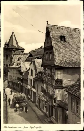 Ak Meisenheim am Glan Pfalz,  Untergasse