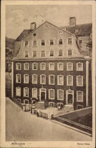 Ak Monschau Montjoie in der Eifel, Gruß aus  Rotes Haus, Stammhaus der Familie Scheibler