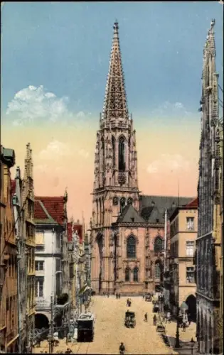 Ak Münster in Westfalen, Lambertikirche