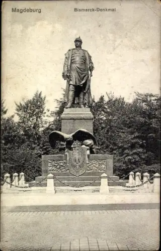 Ak Magdeburg an der Elbe, Bismarckdenkmal
