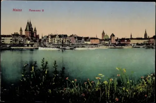 Ak Mainz am Rhein, Panorama