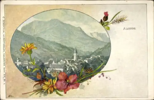 Passepartout Ak Bad Aussee Steiermark, Gesamtansicht